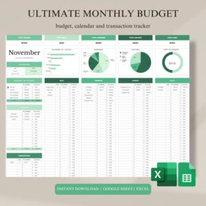 Monthly Budget Template